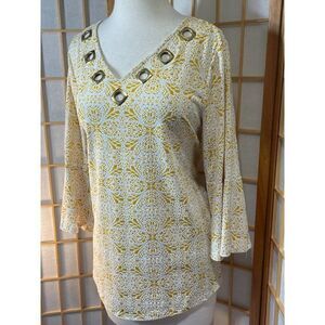 New Directions Med Retro Blouse